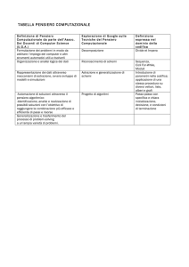 tabella pensiero computazionale