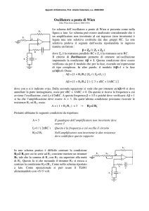 Oscillatore a ponte di Wien