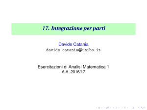 integrali per parti - Alessandro Giacomini