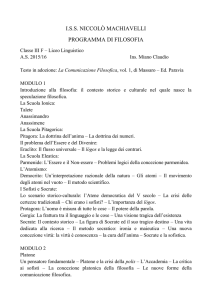 iss niccolò machiavelli programma di filosofia