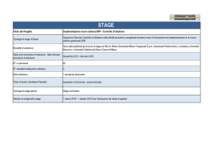 Implementazione nuovo sistema ERP