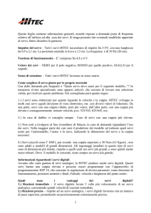Caratteristiche Servi Hitec