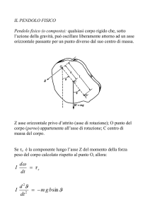 IL PENDOLO FISICO - Università del Salento