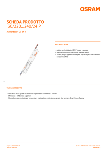 SCHEDA PRODOTTO 30/220…240/24 P