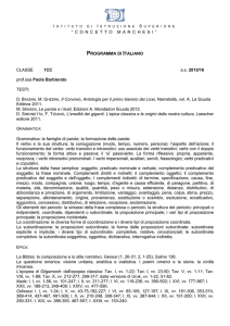 “ CONCETTOMARCHESI ” PROGRAMMA DI