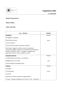 Programma svolto - Liceo "Tito Lucrezio Caro"