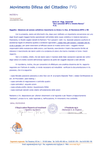AA/DD/ru Il Resp.le settore Risparmio ed Investimenti Il Presidente