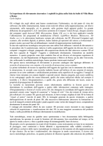 1 Un`esperienza di rilevamento sincronico: i capitelli in ghisa nella
