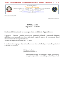 Imparare a studiare - Liceo Veronica Gambara