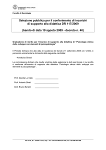 Graduatoria psicologia clinica dello sviluppo