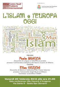 L`iSLaM e l`EurOPa OGGi