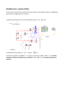 Oscillatore B.F. a ponte di Wien