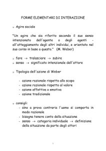 FORME ELEMENTARI DI INTERAZIONE