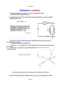 Resistenze in parallelo