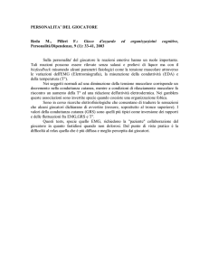 personalita` del giocatore