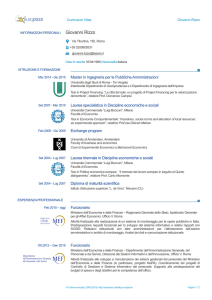 Rizzo Giovanni - Master in Ingegneria per le Pubbliche