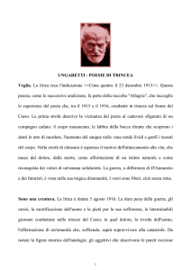 Ungaretti poesie di trincea