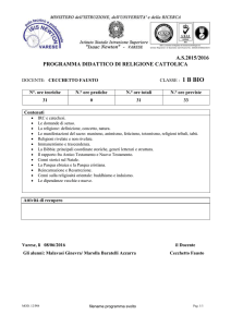 as2015/2016 programma didattico di religione cattolica