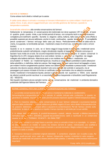 estate e farmaci - Informazioni sui farmaci