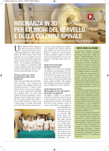 Risonanza in 3D per i tumori del cervello e della