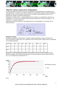 esercitazione carica e scarica del condensatore