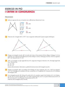 Triangoli: Esercizi di Geometria e Criteri di Congruenza