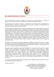 A partire dal prossimo numero di “Saronno Sette” pubblicheremo i