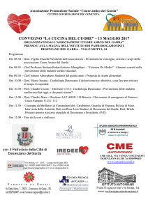 convegno “la cucina del cuore” – 13 maggio 2017