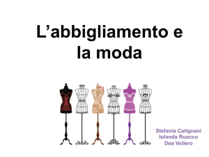 L`abbigliamento e la moda