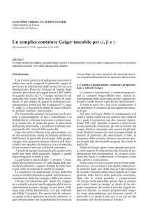 Un semplice contatore Geiger tascabile per alfa, beta e