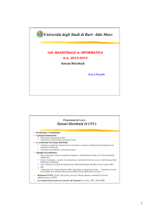 Sistema distribuito - Dipartimento di Informatica