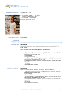 Angela De Cicco Farmacista - Ordine dei Farmacisti di Napoli