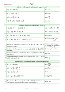 Piano cartesiano e Punti