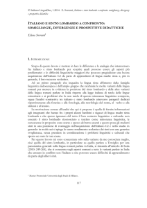 italiano e sinto lombardo a confronto