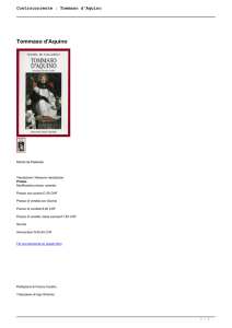 Controcorrente : Tommaso d`Aquino