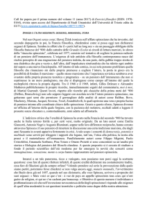Call for papers per il primo numero del volume 11 (anno 2017) di