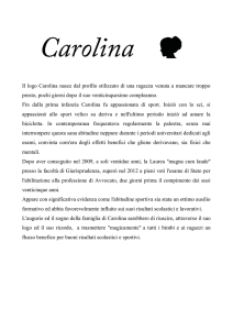 Il logo Carolina nasce dal profilo stilizzato di una ragazza venuta a