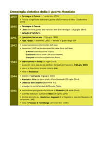 Cronologia sintetica della II guerra Mondiale