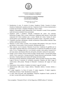 CORSO DI FISICA MEDICA