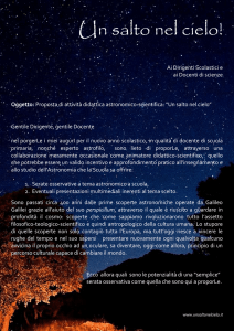 Oggetto - Un salto nel cielo!