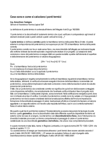 Cosa sono e come si calcolano i ponti termici