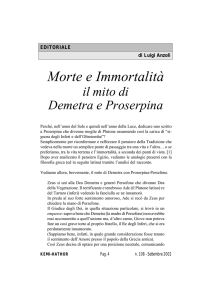 Morte e Immortalità - il mito di Demetra e Proserpina - Kemi