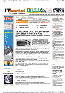 Da ATLANTIS LAND arrivano i nuovi kit wireless tastiera e mouse