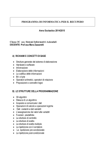 PROGRAMMA DI INFORMATICA