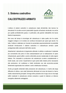 3. Sistema costruttivo CALCESTRUZZO ARMATO