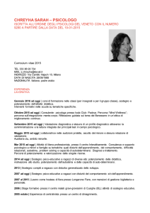 Curriculum - Crescita Personale