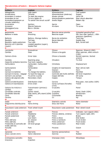 Glossario italiano-inglese