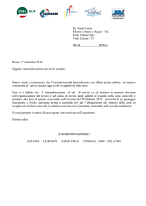 Dr. Paolo Faieta Risorse Umane e Org.ne – R.I. Poste Italiane Spa