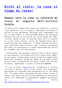 Occhi al cielo: la Luna si tinge di rosso!