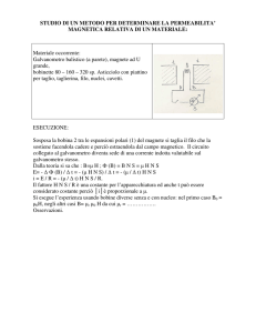Permeabilità magnetica relativa ad un materiale